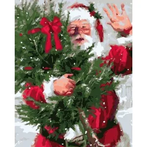 Ho-Ho-Ho - Canvastly DIY Paint By Numbers