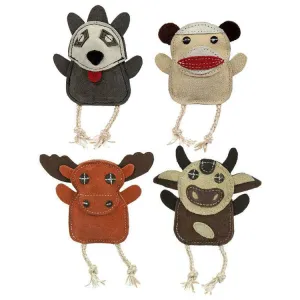 HuggleHounds Wee Leather 2-Pack Toys