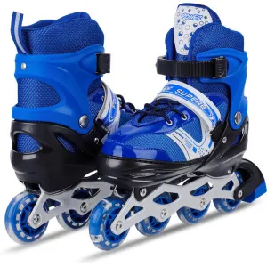 Inline Skates Adjustable Shoe Size With 1 LED Flashing Wheel