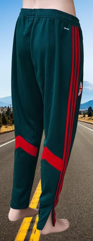ITALIAN CALCIO AC MILAN 2014-2015 UEFA CHAMPIONS LEAGUE PRESENTATION & TRAINING ADIDAS JOGGING PANTS SIZE LARGE MODEL F83785