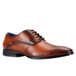 Jacob  Cognac Lace Up Dress Shoes Bonafini Collection