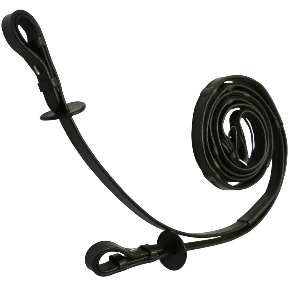 Jeremy and Lord Covered Leather Grip Stop Reins Nappa