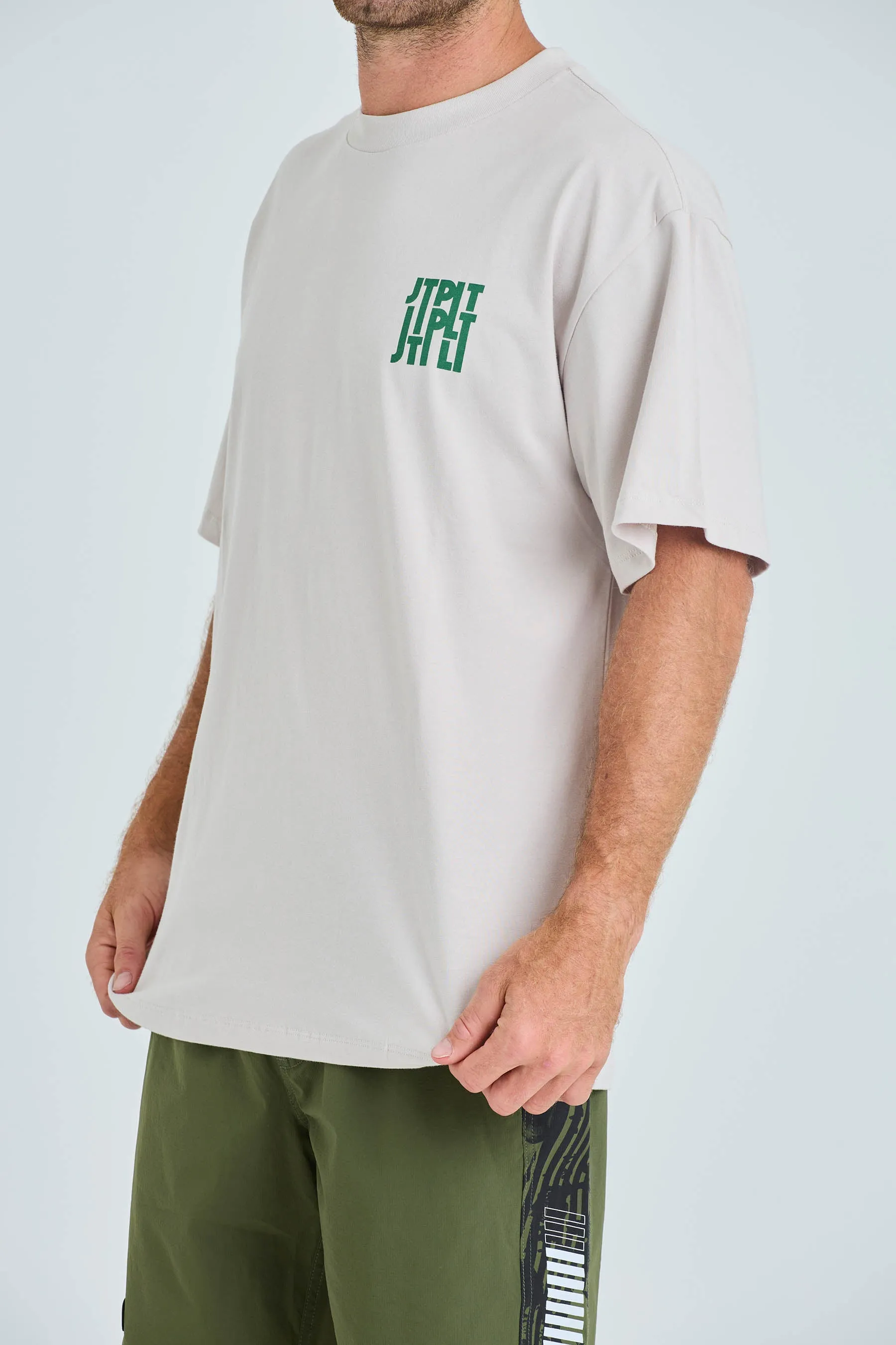 Jetpilot Felix Stacked Tee - Cement