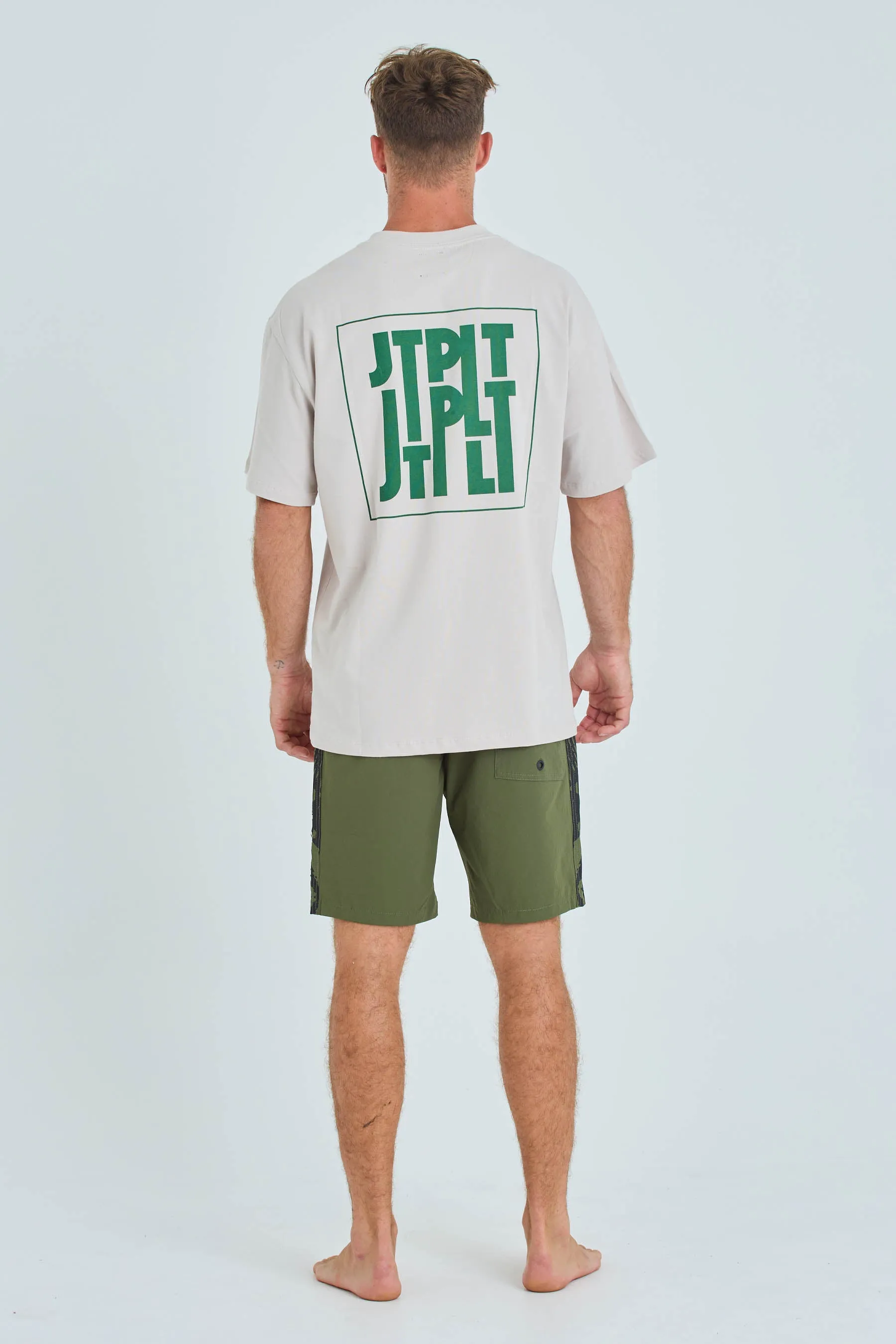 Jetpilot Felix Stacked Tee - Cement