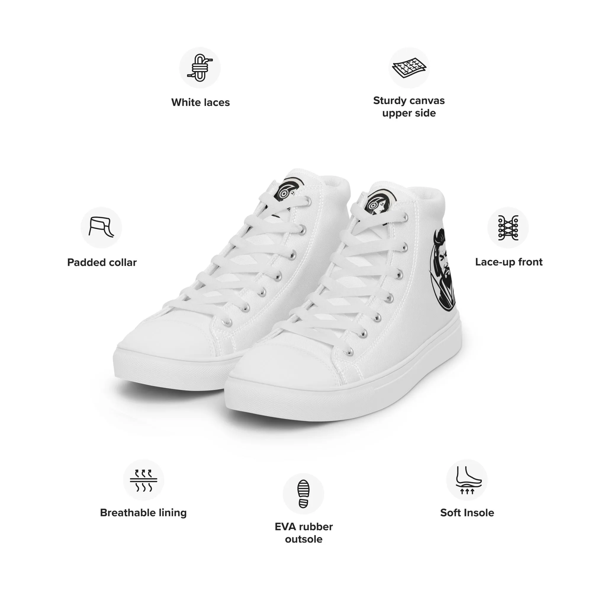 Jinsoku (Swift or Rapid)- Men’s High Top Canvas Shoes