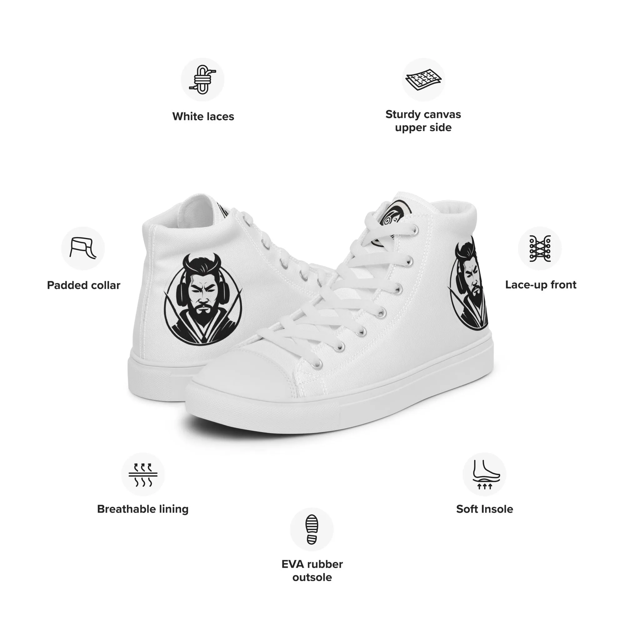 Jinsoku (Swift or Rapid)- Men’s High Top Canvas Shoes