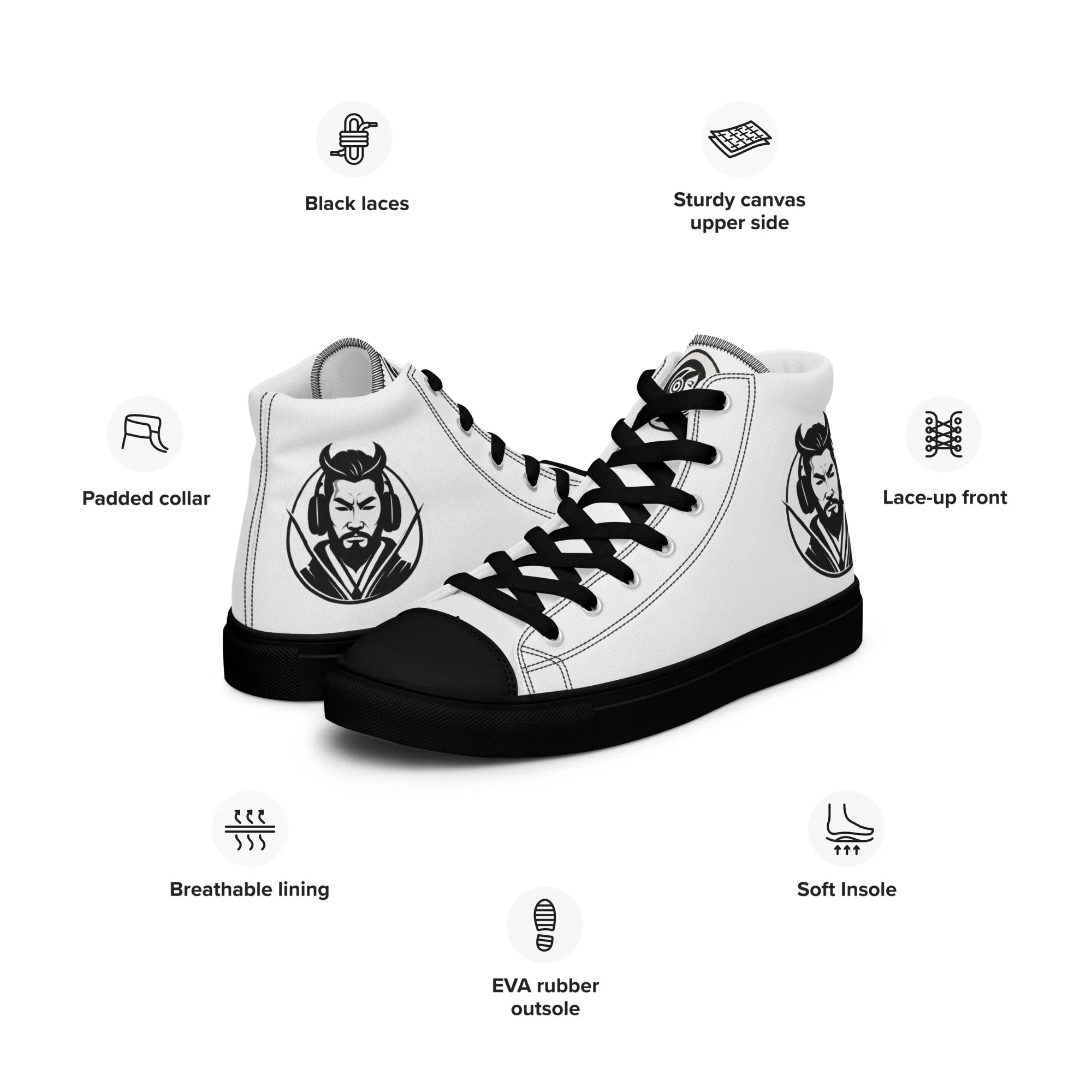 Jinsoku (Swift or Rapid)- Men’s High Top Canvas Shoes