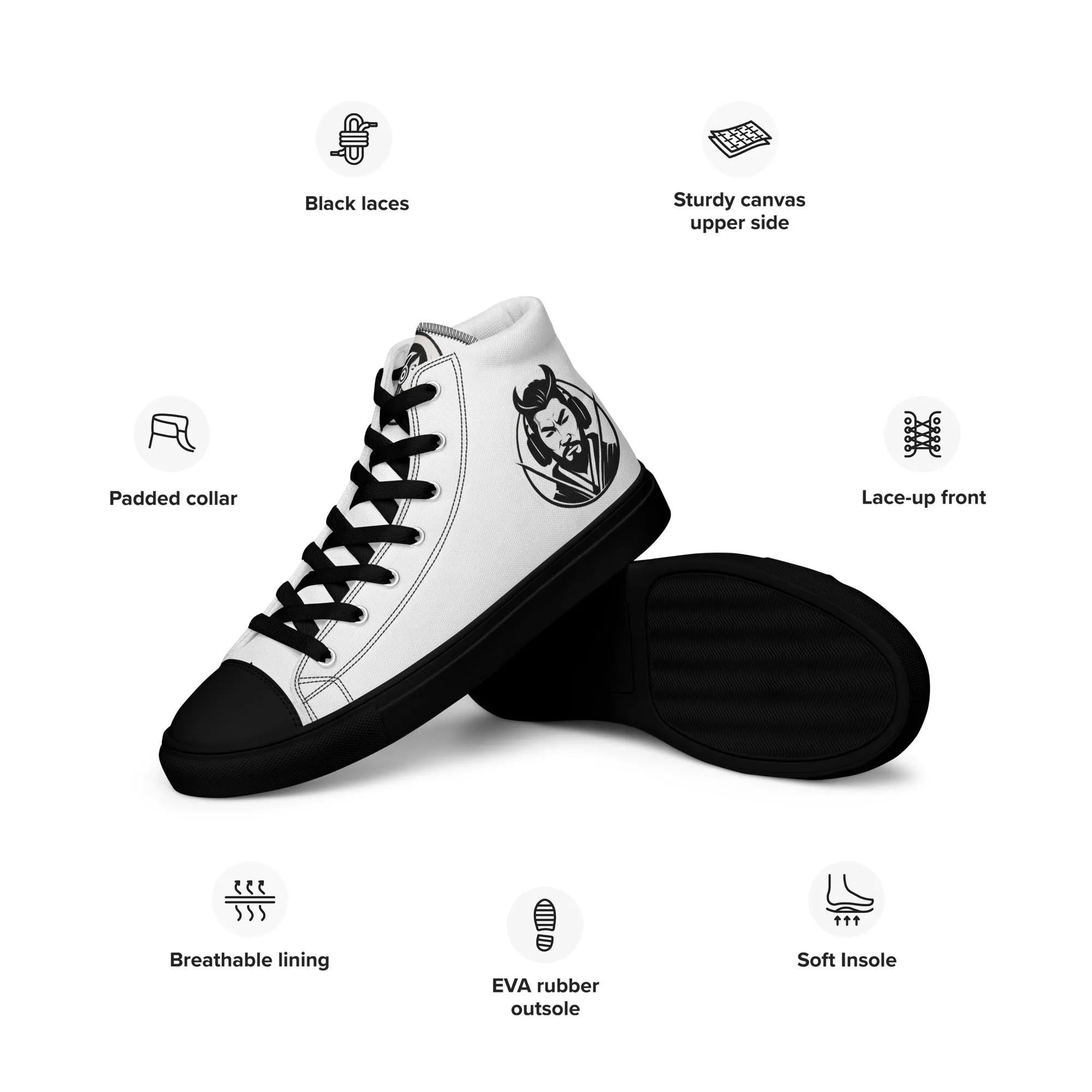 Jinsoku (Swift or Rapid)- Men’s High Top Canvas Shoes