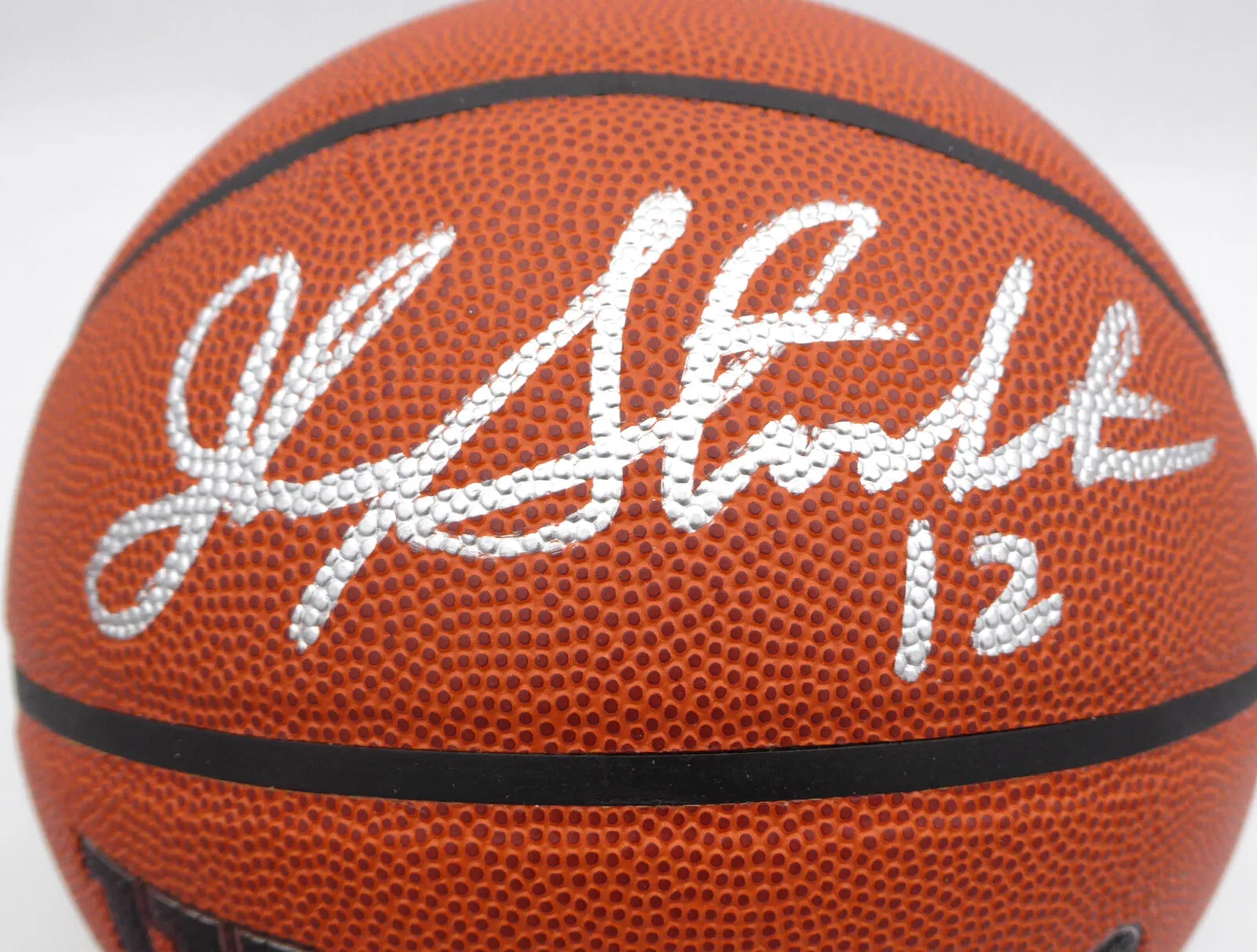 John Stockton Autographed Basketball Utah Jazz (Smudged) Beckett BAS QR #BK82068