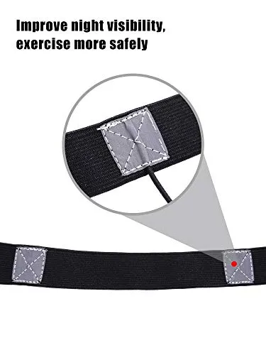 Jovitec 2 Pieces Race Number Belt with 6 Gel Loops for Running Cycling Triathlon Marathon (Black)