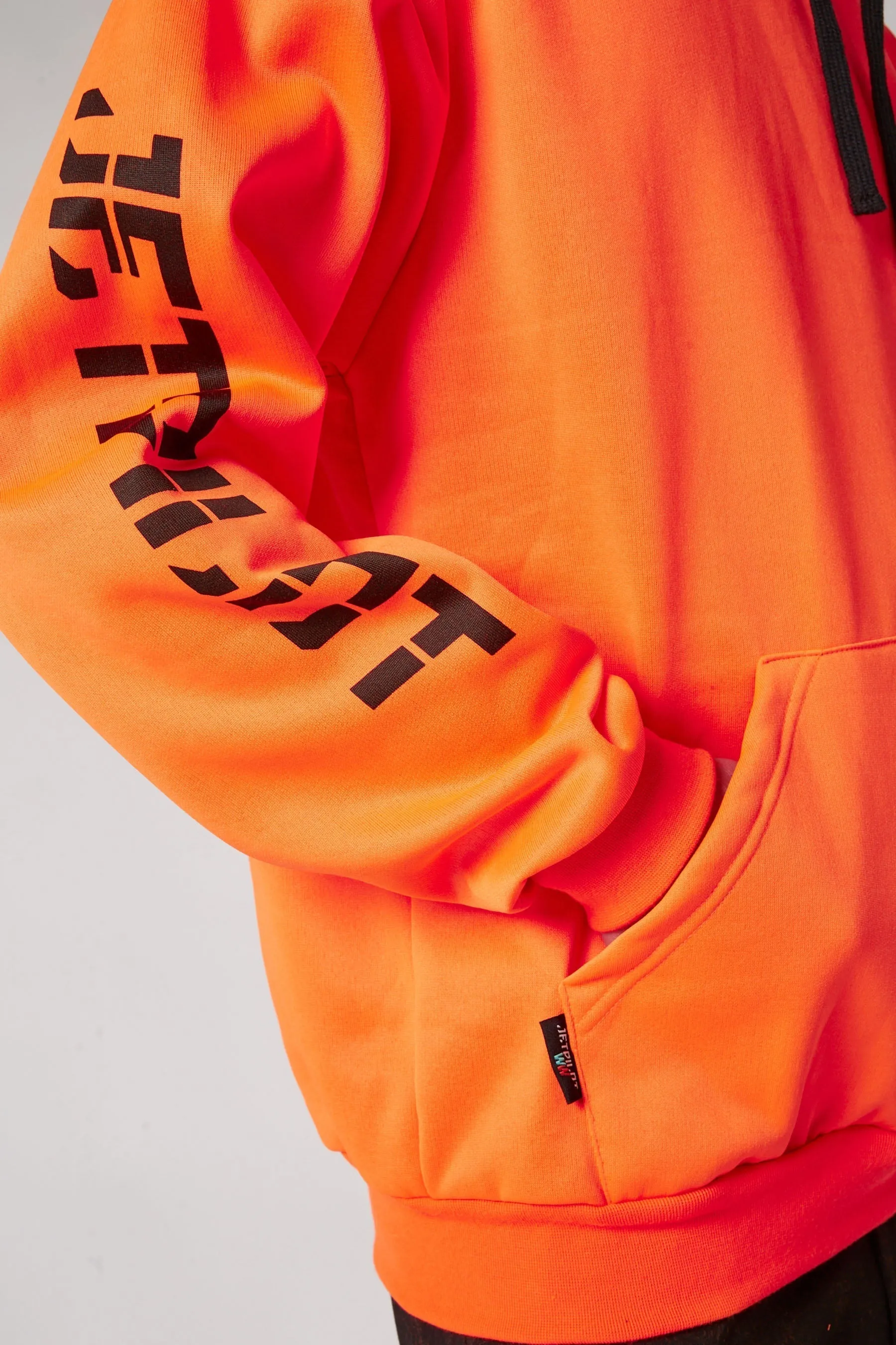 JP Sparked Mens Pullover Hoodie - Hi Vis Orange