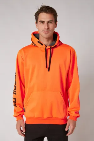 JP Sparked Mens Pullover Hoodie - Hi Vis Orange