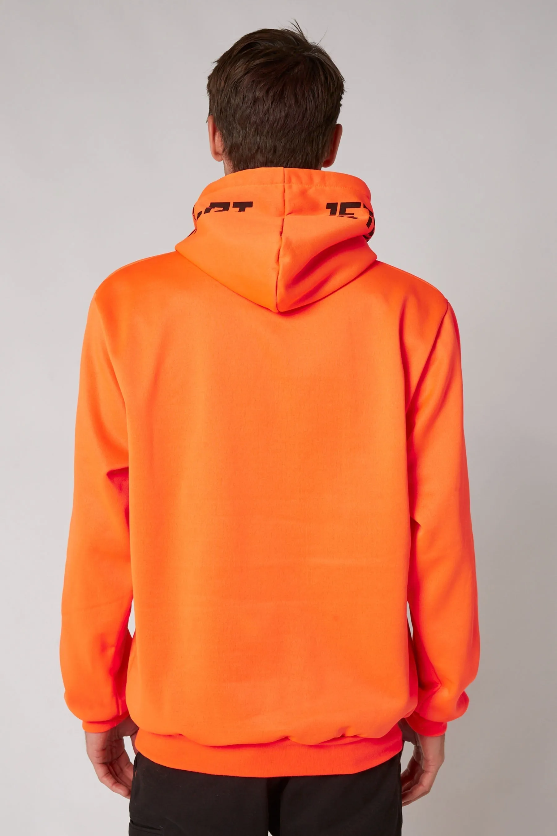 JP Sparked Mens Pullover Hoodie - Hi Vis Orange