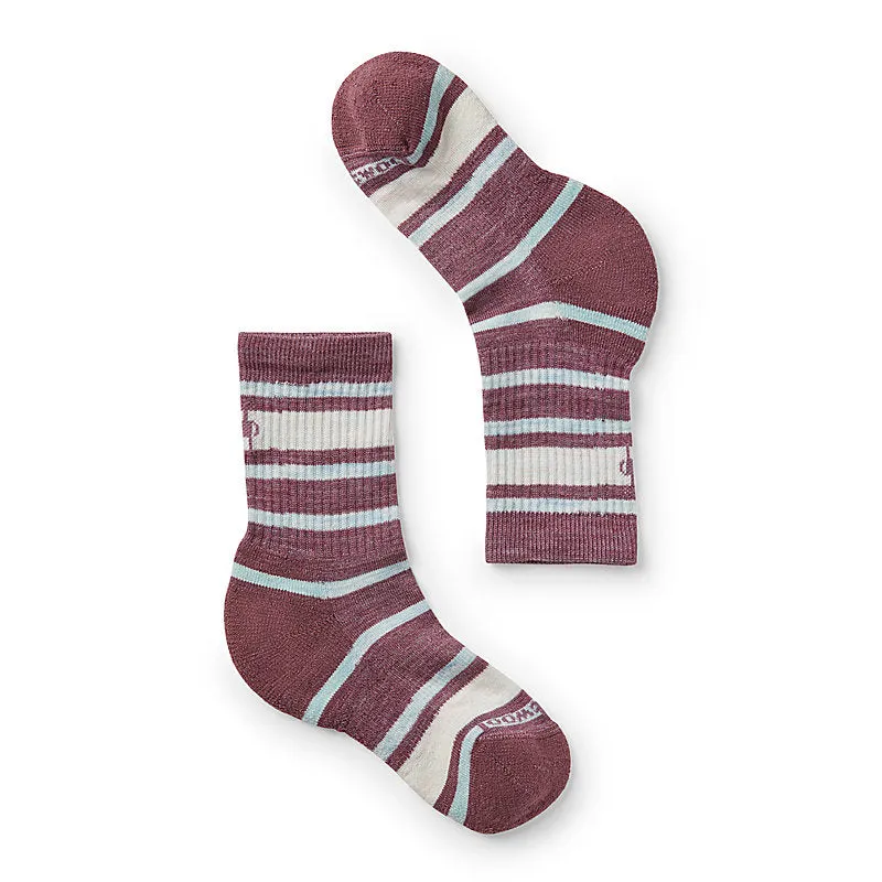 Kids' Hike Light Cushion Striped Crew Socks