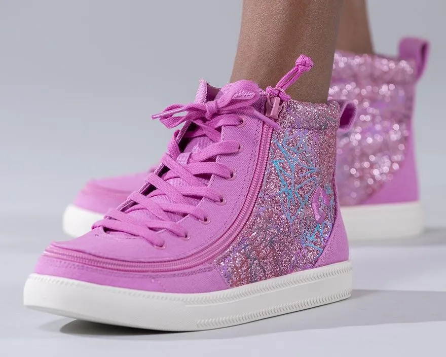 Kids' Pink Printed Billy Classic Lace Highs
