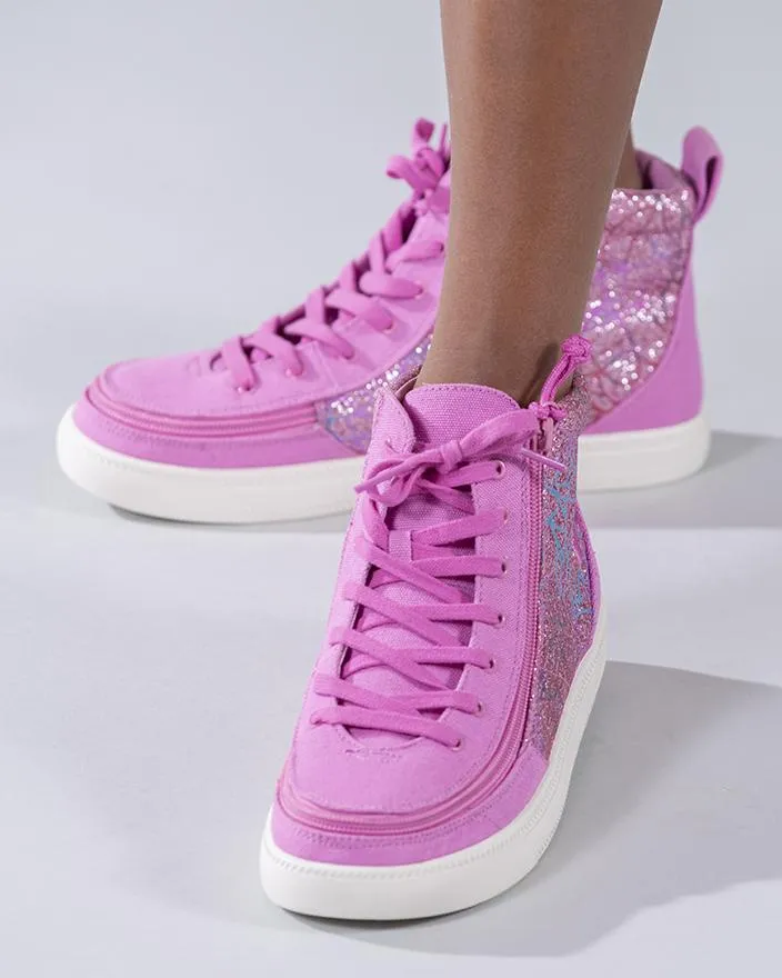 Kids' Pink Printed Billy Classic Lace Highs