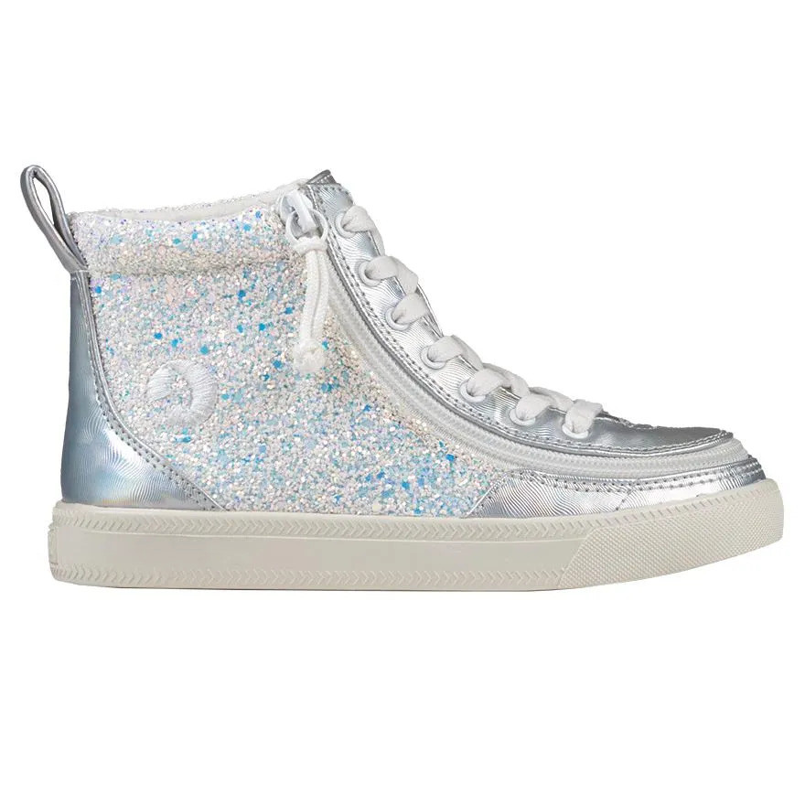 Kids' Unicorn Metallic Glitter Billy Classic Lace Highs
