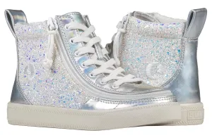 Kids' Unicorn Metallic Glitter Billy Classic Lace Highs
