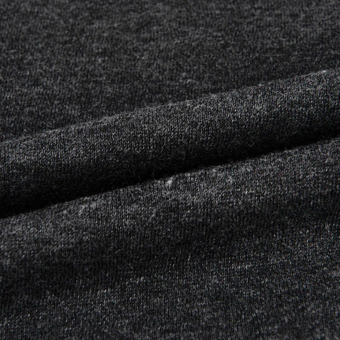 Kids' Unisex Straight-Cut Cotton French Terry Jogging Bottoms 100 Dark Grey Marl