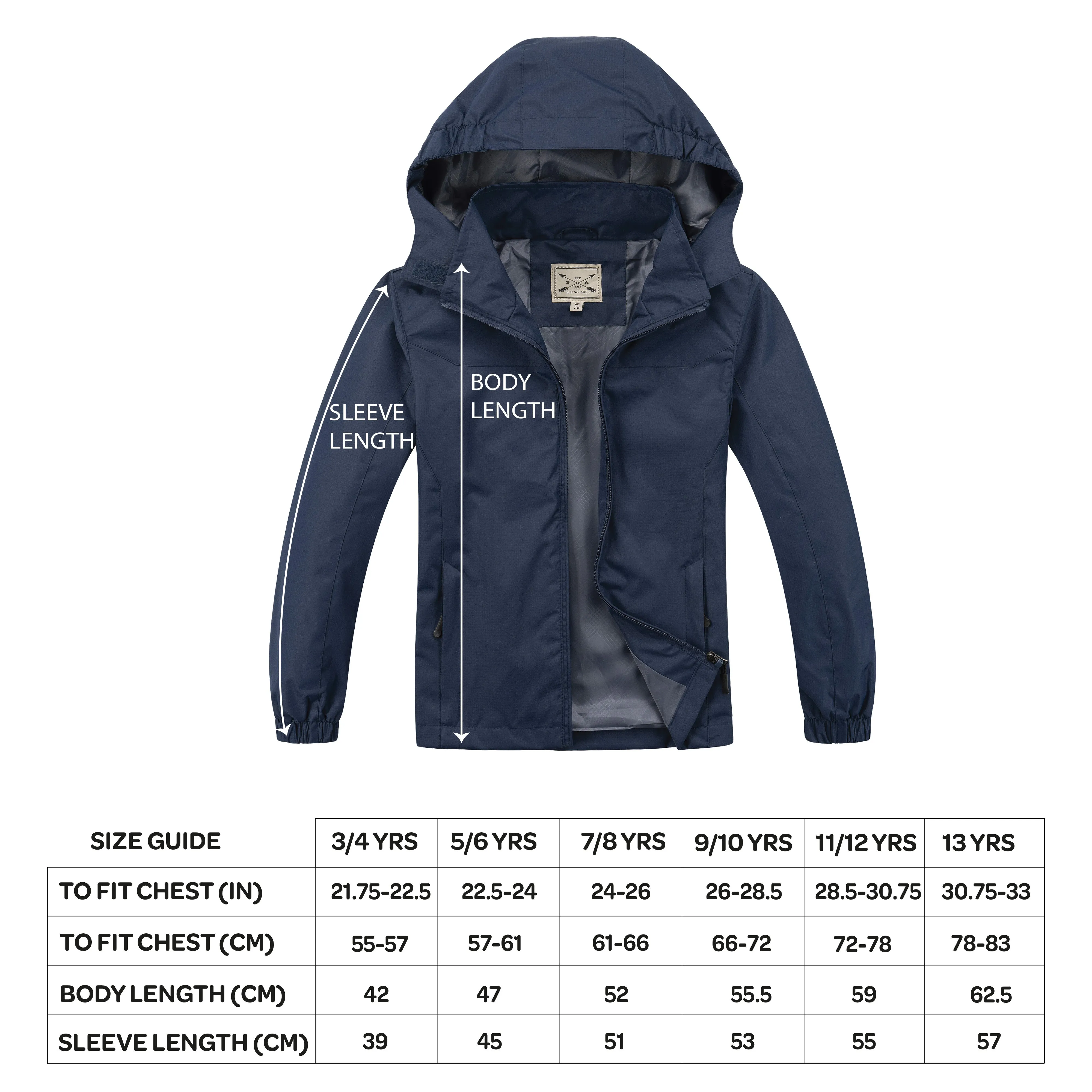 Kids Waterproof Rain Jacket - Pink