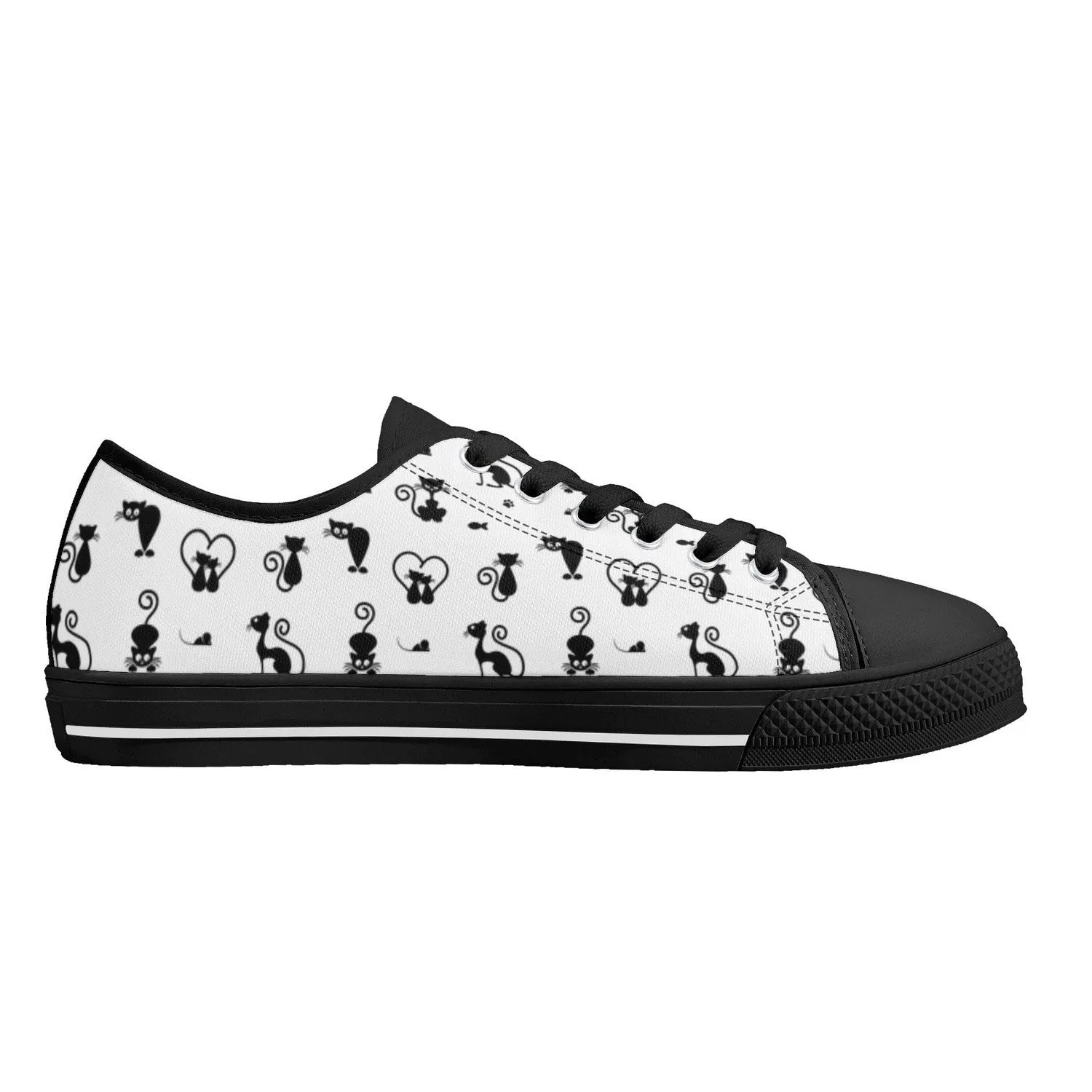 Kit Cat Womens Low Top Canvas Shoes