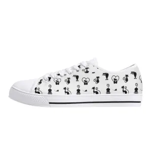 Kit Cat Womens Low Top Canvas Shoes