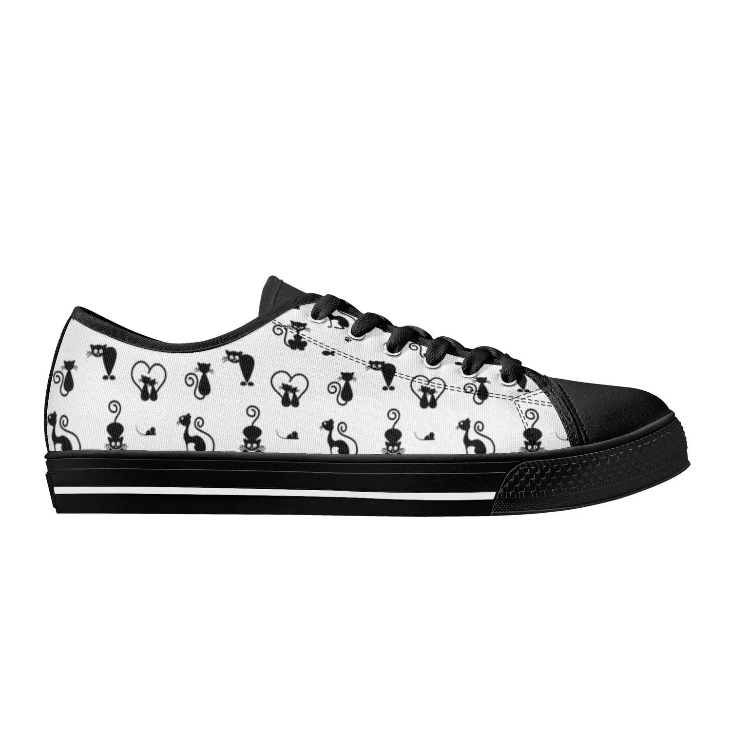 Kit Cat Womens Low Top Canvas Shoes