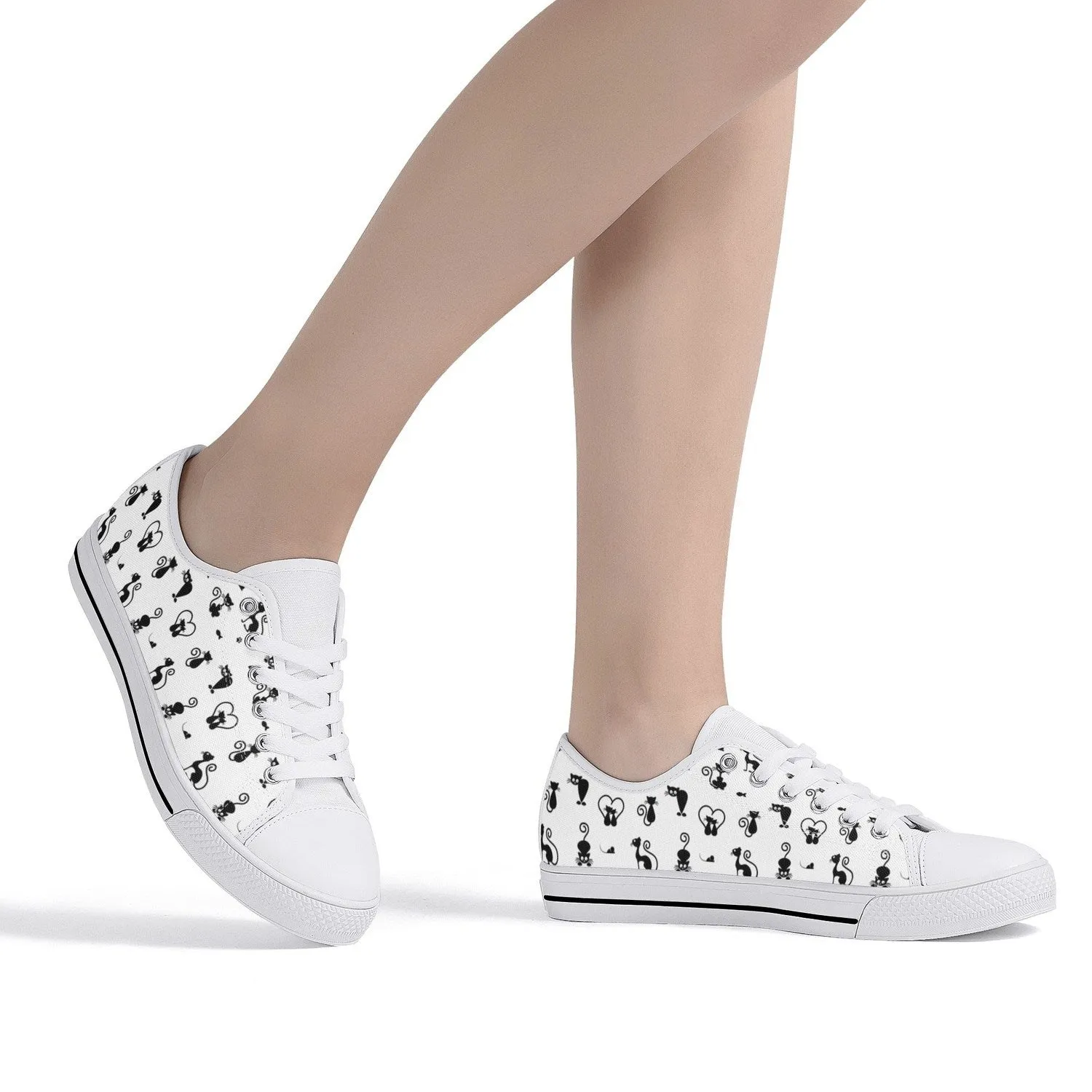 Kit Cat Womens Low Top Canvas Shoes