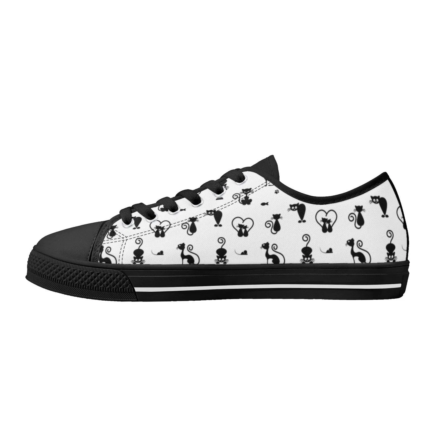 Kit Cat Womens Low Top Canvas Shoes