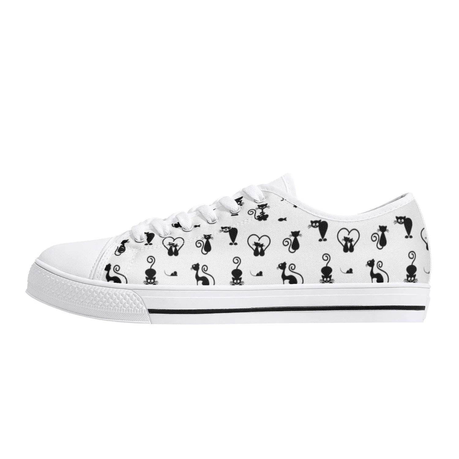 Kit Cat Womens Low Top Canvas Shoes