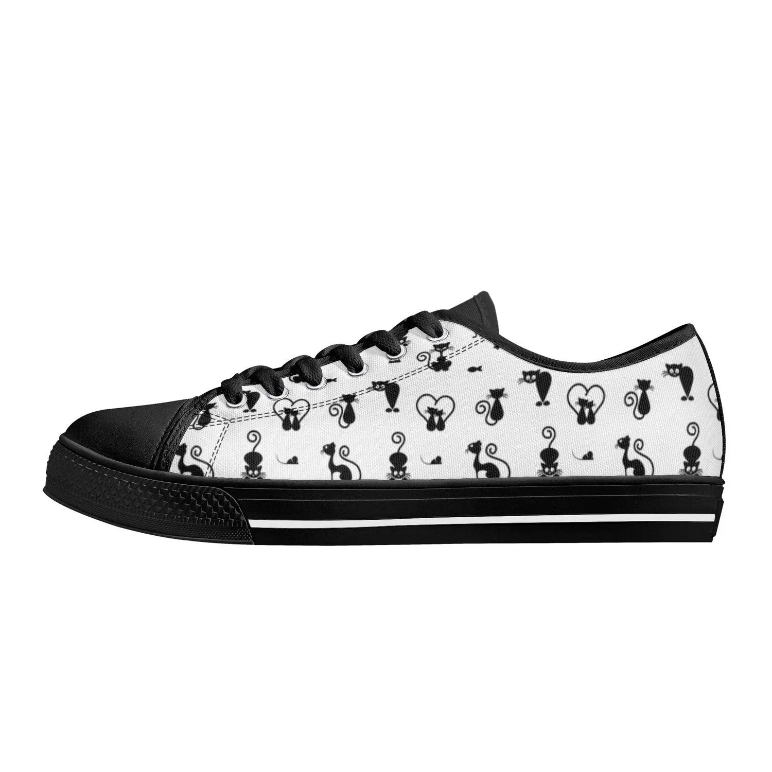 Kit Cat Womens Low Top Canvas Shoes