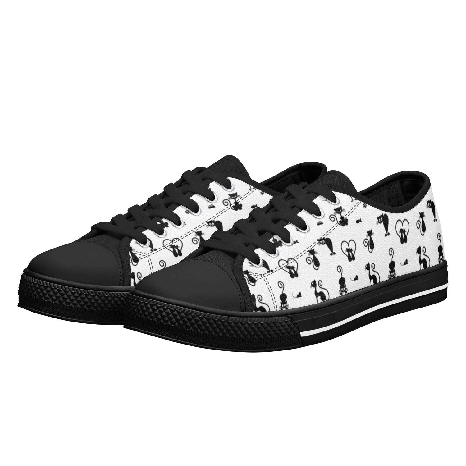 Kit Cat Womens Low Top Canvas Shoes