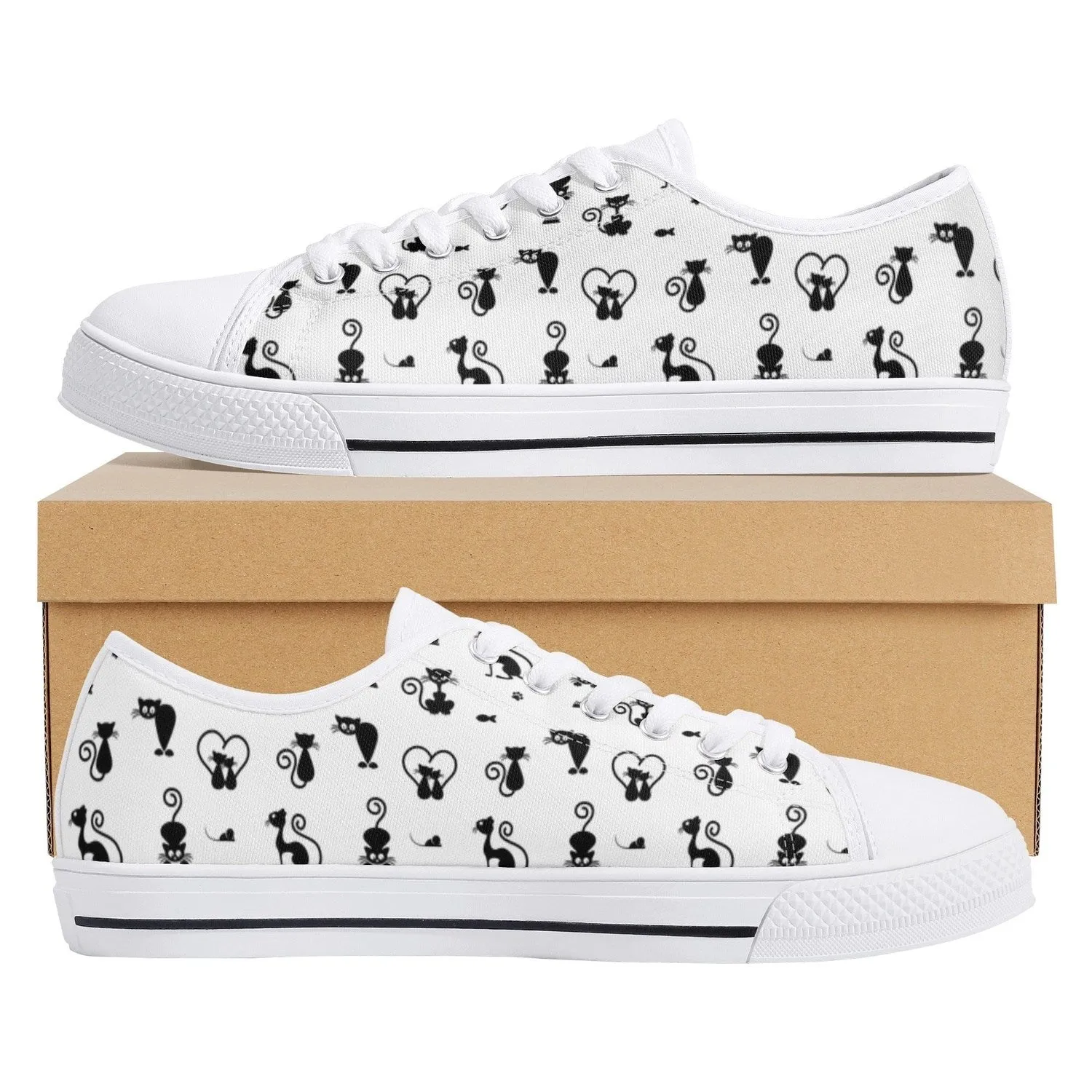 Kit Cat Womens Low Top Canvas Shoes