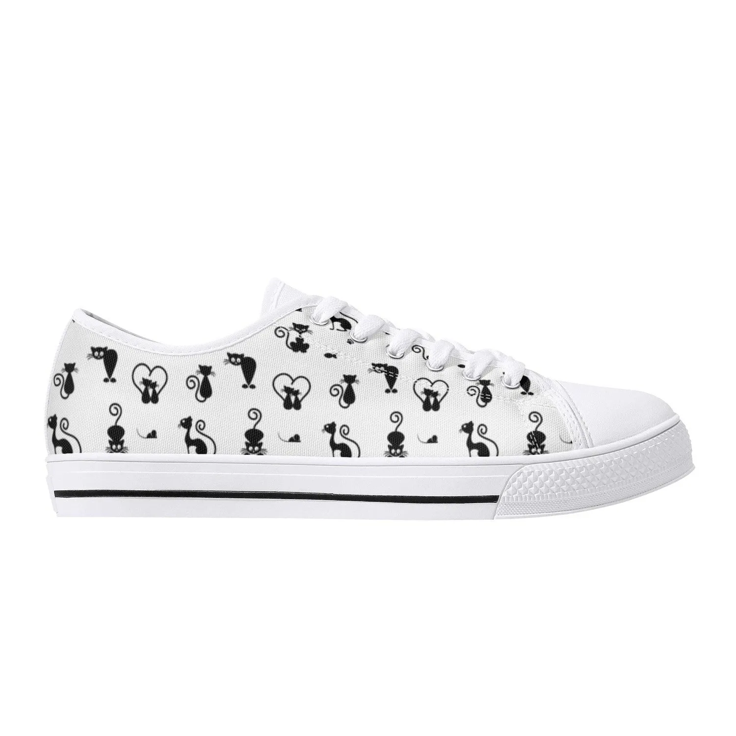Kit Cat Womens Low Top Canvas Shoes