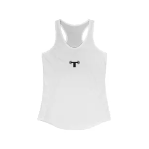 Ladies "Small T" Racerback Tank - White