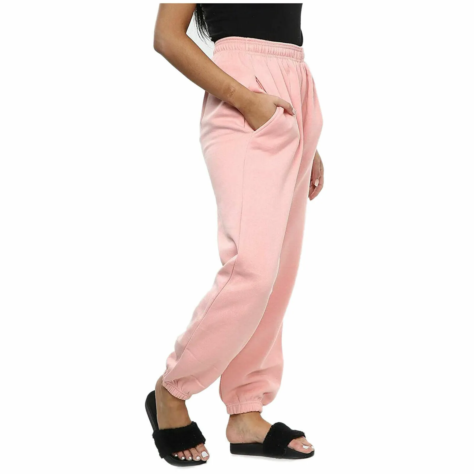 LADIES WOMENS JOG PANTS YOGA CASUAL GYM JOGGERS JOGGING BOTTOMS RUNNING TROUSERS