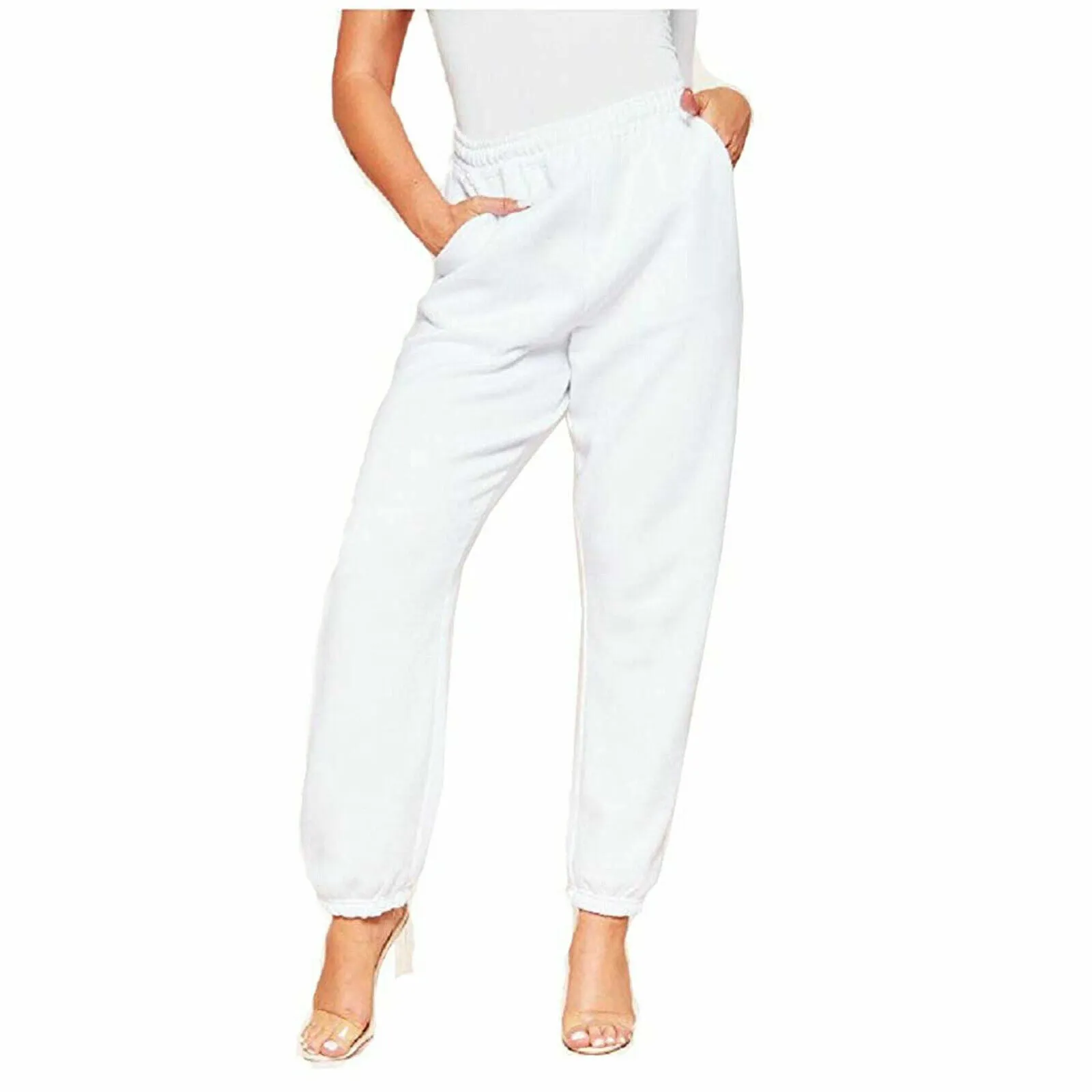 LADIES WOMENS JOG PANTS YOGA CASUAL GYM JOGGERS JOGGING BOTTOMS RUNNING TROUSERS
