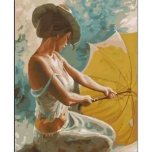 Lady with a Sunshade – Canvastly DIY Paint By Numbers