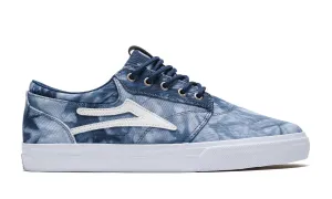 LAKAI SKATE SHOES: GRIFFIN. Navy Tie dye Textile - Vegan. Size 6