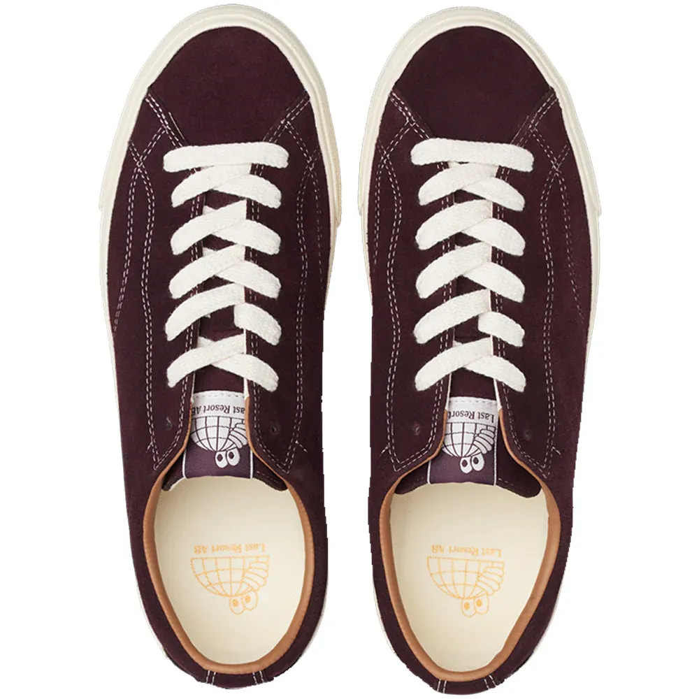 Last Resort AB VM003 Suede Lo Skate Shoe | Fig Red & White