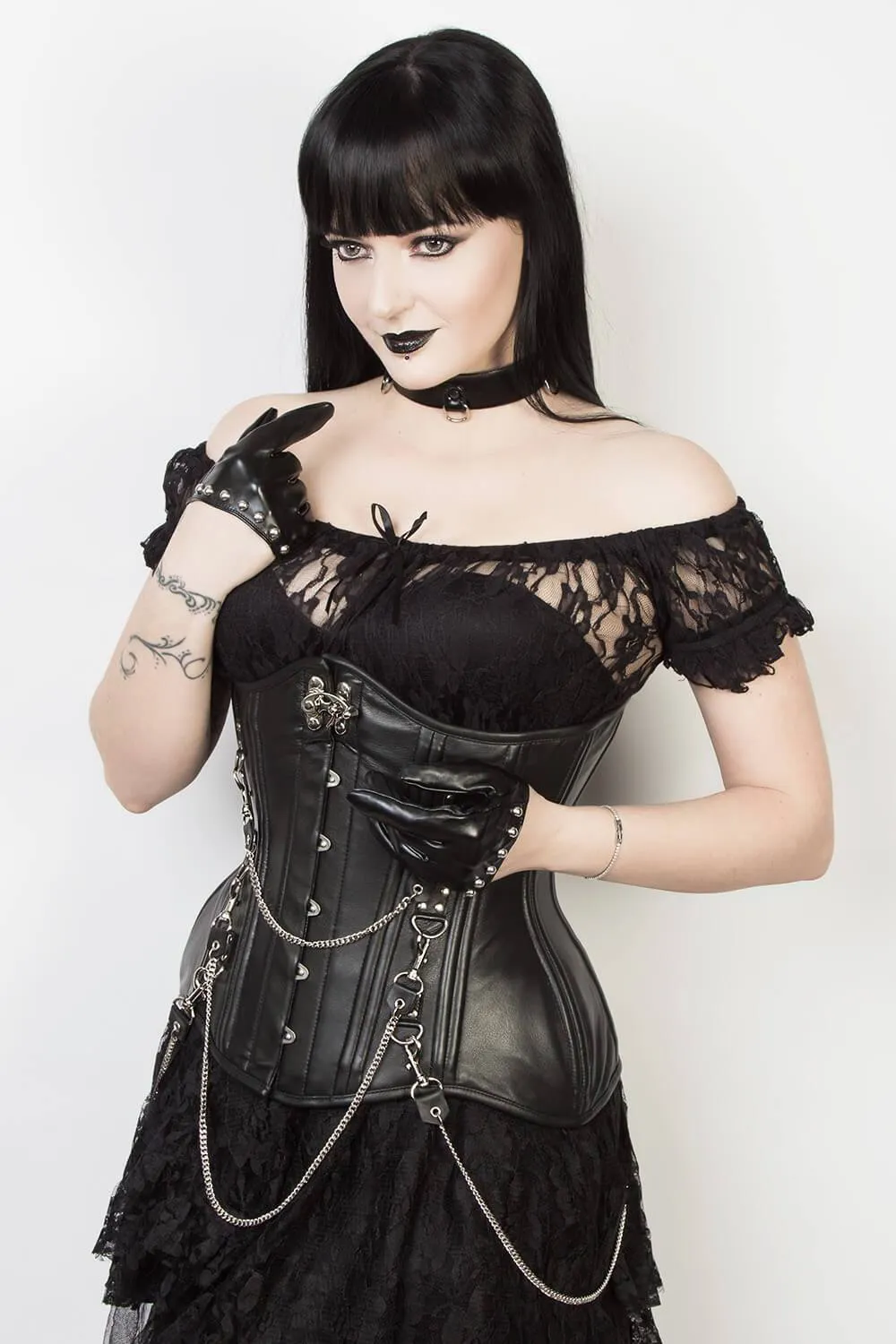 Leather Gothic Waist Training Corset (ELC-102)