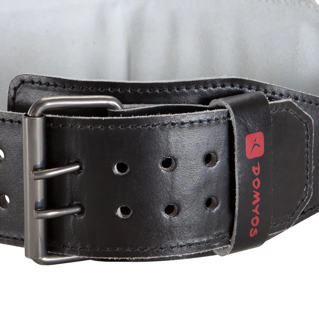 Leather Weight Training Belt - Black