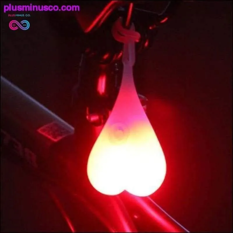 Light Heart Shape Waterproof Silicone Night Warning Led