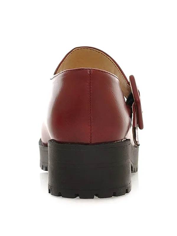 Lolita Footwear PU Leather Puppy Heel Round Toe Lolita Shoes