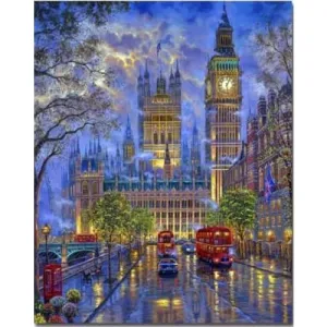 London by Night – Canvastly DIY Paint by Numbers