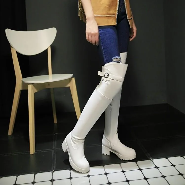 long buckle casual boots shoes YC30042