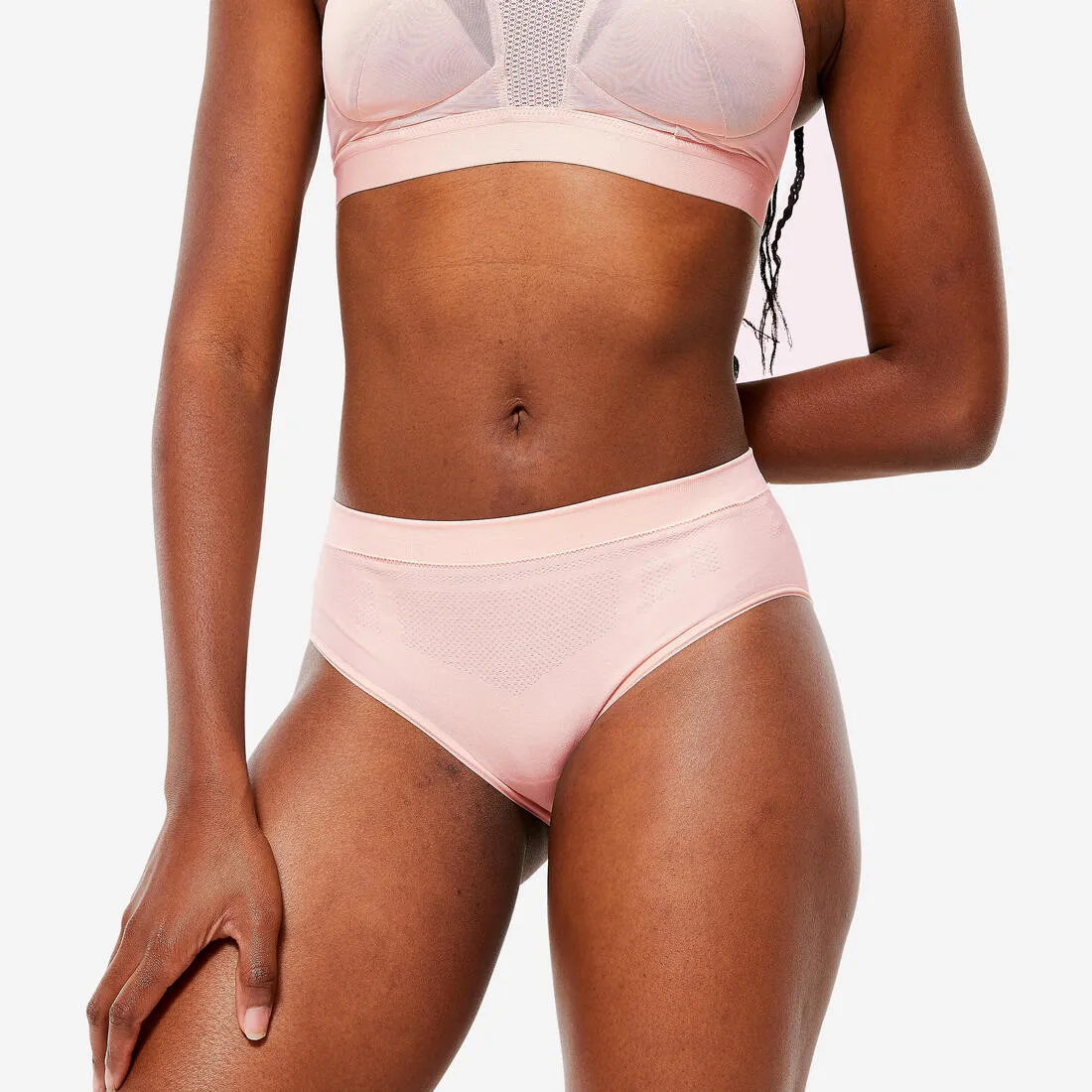 Lot de 3 culottes sans coutures Femme, Noir/Rose/Sauge