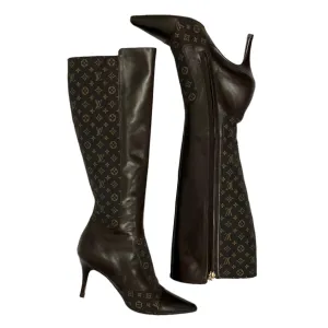 Louis Vuitton Brown Monogram Boots