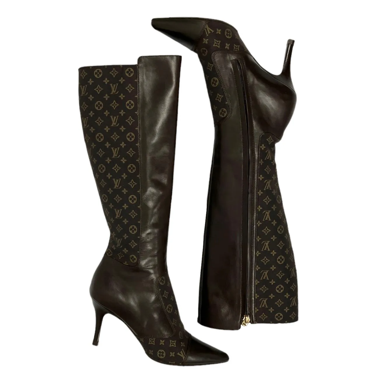 Louis Vuitton Brown Monogram Boots