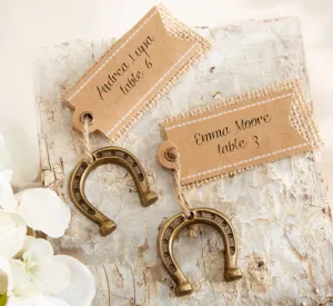 Luck Horse Shoe Place Card Holders